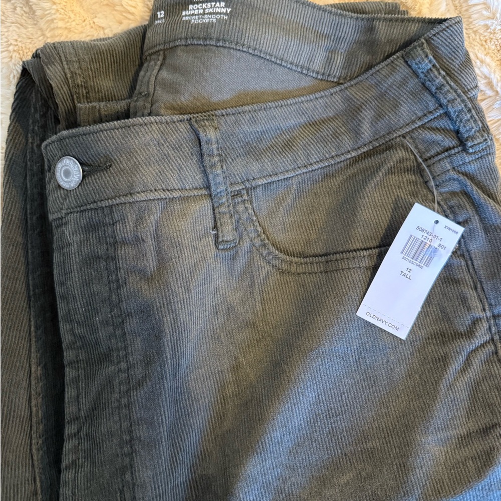 Old Navy Gray Corduroy Pants